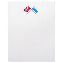 UK and San Marino Crossed Flags Letterhead Design