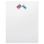 UK and San Marino Crossed Flags Letterhead Design