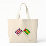 UK and Sao Tome &amp; Principe Crossed Flags Bags