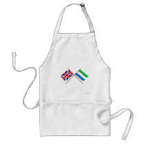 UK and Sierra Leone Crossed Flags Aprons