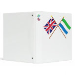UK and Sierra Leone Crossed Flags binders