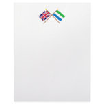 UK and Sierra Leone Crossed Flags letterhead