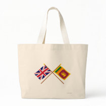 UK and Sri Lanka Crossed Flags Bags