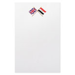 UK and Syria Crossed Flags stationery