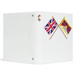 UK and Tibet Crossed Flags binders