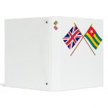 UK and Togo Crossed Flags binders