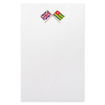 UK and Togo Crossed Flags Stationery Design