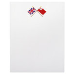 UK and Tonga Crossed Flags letterhead