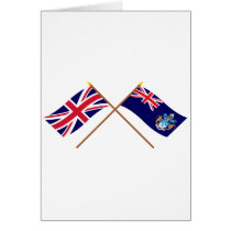 UK and Tristan da Cunha Crossed Flags cards by Vexillophile UK and Tristan da Cunha Crossed Flags cards