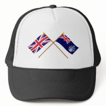 UK and Tristan da Cunha Crossed Flags hats by Vexillophile UK and Tristan da Cunha Crossed Flags hats