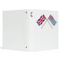 UK and Tuvalu Crossed Flags binders by Vexillophile UK and Tuvalu Crossed Flags binders