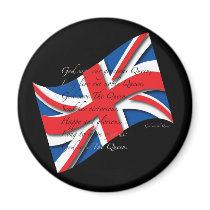 UK Anthem Blk Magnets