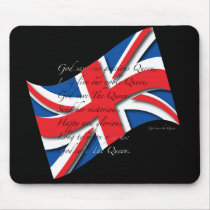 UK Anthem Blk Mousepads