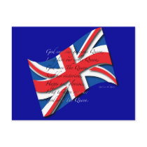 UK Anthem Blk Post Card