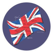 UK Anthem Blk Sticker