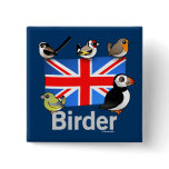 UK Birder Square Button