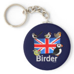 UK Birder Basic Keychain