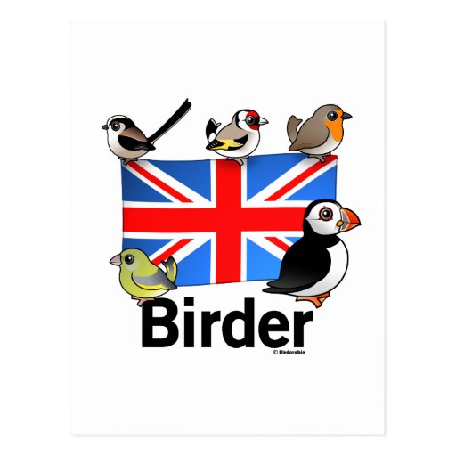 UK Birder Postcard