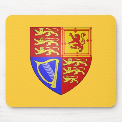 UK COAT OF ARMS MOUSE PAD by dizzypixels