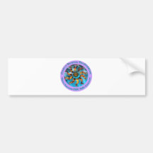 UK CRPS/RSD Awareness Hand & Leg Starburst   T&L Bumper Sticker