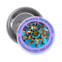 UK CRPS/RSD Awareness Hand & Leg Starburst   T&L Button