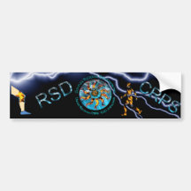 UK CRPS/RSD Awareness World of Fire & Ice Bumper S Bumper Sticker