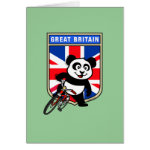 This cute cycling panda stands in front of a U.K. flag with his bike. This original design makes a perfect gift for British bicyclers or bicycling fanatics in Great Britain. Great for everyone who loves cute pandas and biking.