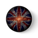 UK Fisheye Flag over London At Night buttons by FlagAndMapUK UK Fisheye Flag over London At Night buttons