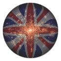 UK Fisheye Flag over London at Night stickers by FlagAndMapUK UK Fisheye Flag over London at Night stickers