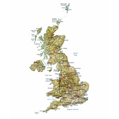 Flag of Nations : UK Flag And Map T Shirt