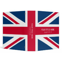 UK Flag binder