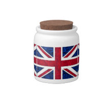 UK FLAG Candy Jar