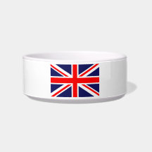 UK Flag Cat Food Bowls