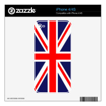 UK Flag Decals For The iPhone 4S