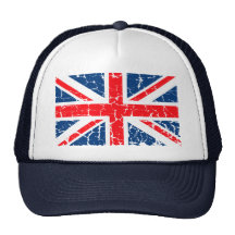 UK Flag Distressed Mesh Hat