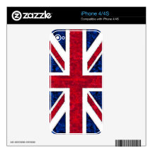 UK FLAG iPhone Skin iPhone 4 Decals