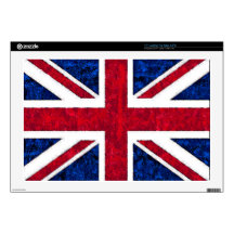 UK FLAG Laptop Sleeve Decal For 17" Laptop