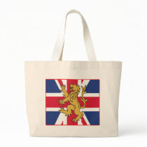 UK Flag Lion Tote Bags
