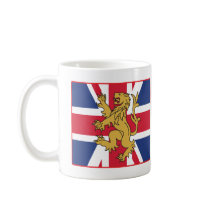 UK Flag Lion Mugs