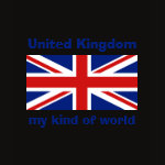 United Kingdom Flag Map Text Ladies Baby Doll