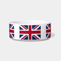 UK FLAG Pet Bowl Cat Water Bowl