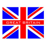 UK flag Union Jack flag postcard
