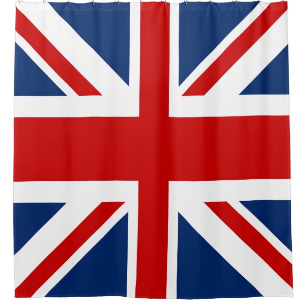 UK Flag United Kingdom Union Jack Shower Curtain