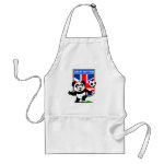 This adorable little panda is too cute! He's featured in front of a large flag from Great Britain and ready to play football and score some goals. This cute design is perfect for football players and soccer fans.