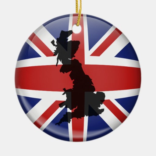 UK Globe Christmas Ornaments