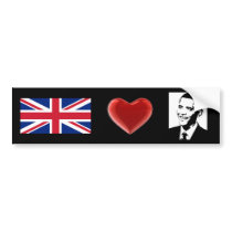 UK Loves Obama - Bumper Sticker bumper stickers by colinbowman UK Loves Obama - Bumper Sticker bumper stickers