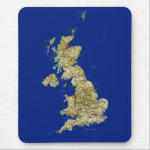 United Kingdom Map Mousepad