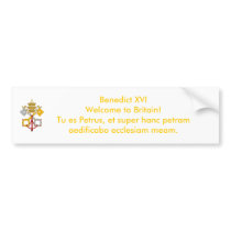 UK Papal Visit 2010 Bumper Stickers