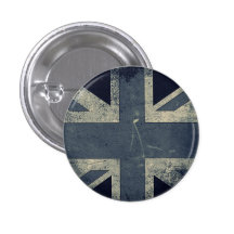 UK Pride Grunge UK Flag Pinback Buttons