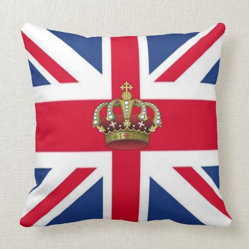 UK Queen Crown American MoJo Pillows
